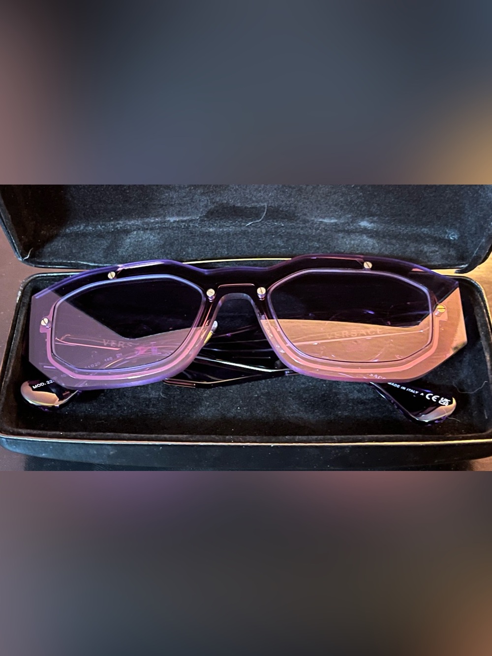 Versace Biggie Sunglasses Lavender Purple